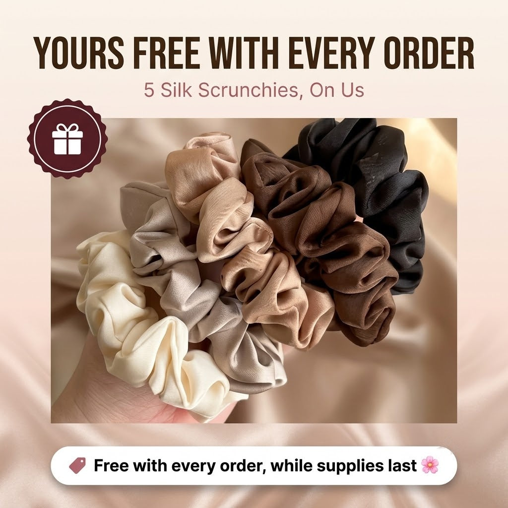 Vilena Silk Scrunchies